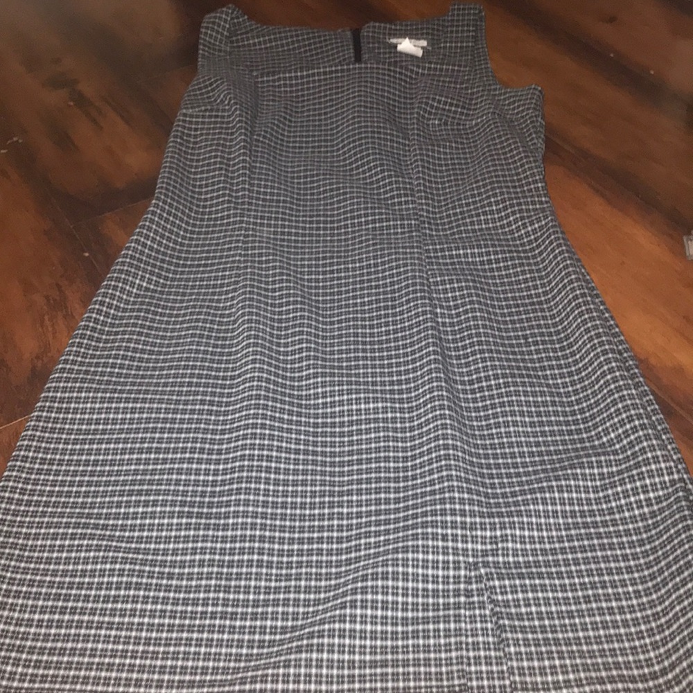 Black and grey checkered Aqua Blues Dress.
